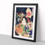 Holding the Fan by Toyohara Kunichika - Framed Print-55641825-55641827