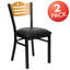 Chaise de restaurant en métal Elkton-2104712723