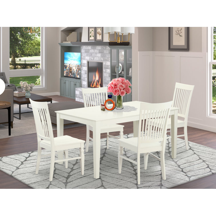Alingtons Solid Wood Rubberwood Dining Set