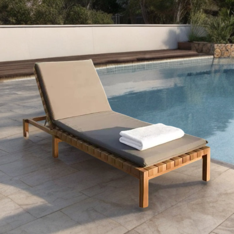 Outdoor Chaise Lounge , Cushion Included