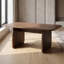 Table basse moderne, plateau et base sculpturale (39,4'' L x 23,6'' P x 16,5'' H)-1432963495