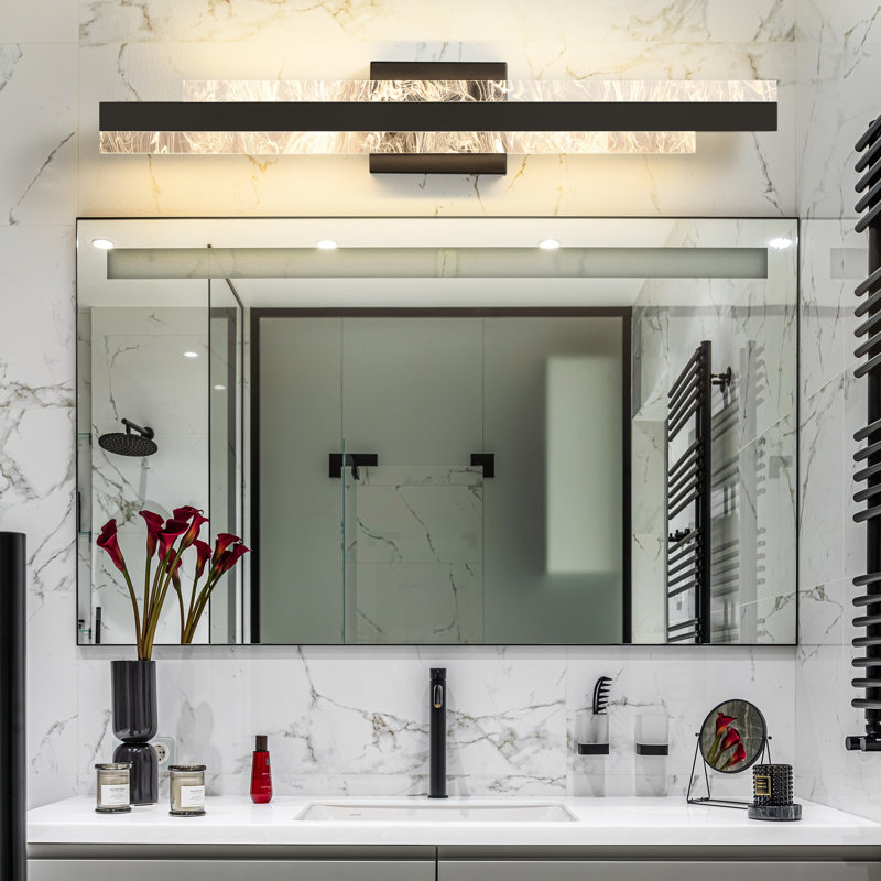 Cassanova 27" Dimmable LED Bath Bar, Matte Black
