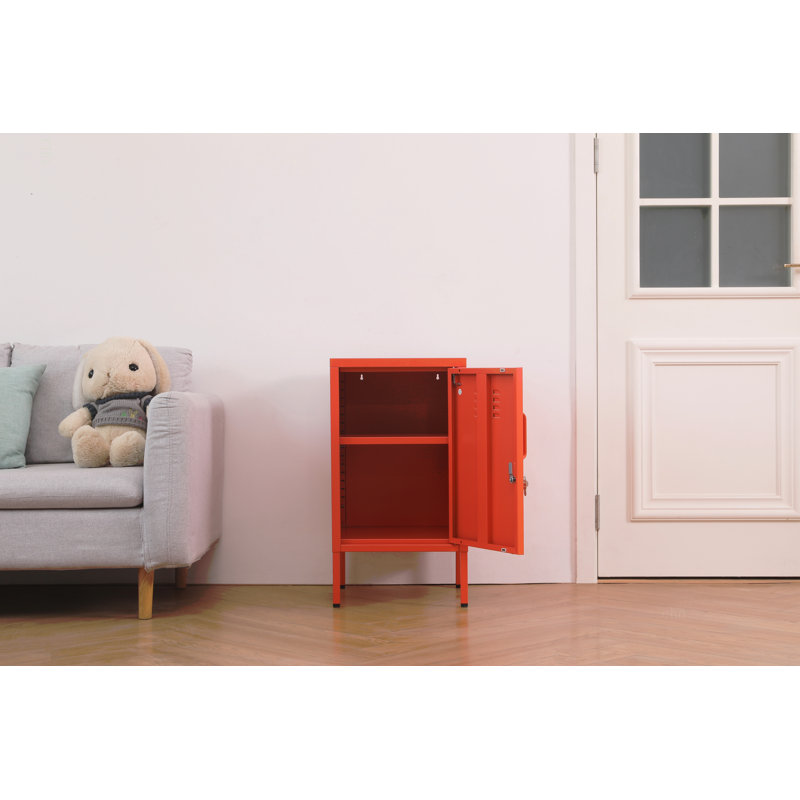 Une armoire de rangement en métal multifonctionnelle, Orange