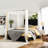 Clinchport Modern Canopy Upholstered Bed with Tufted Back-91990779-91990781