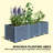 Outdoor Flower Box With Drainage Holes,Plastic Raised Garden Bed