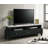 1pc Modern Sleek Faux Marble Accents Legs TV Stand Console