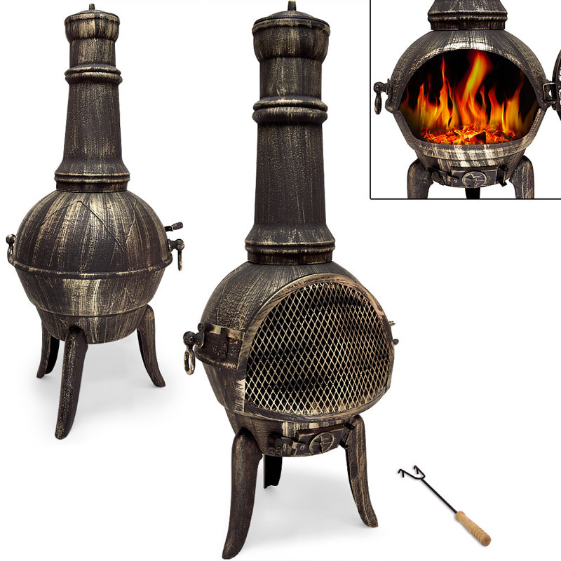 Dollie Column Cast Iron Smokeless Chimnea
