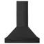 Black Studio 36" 700 CFM Convertible Wall Mount Range Hood in Black