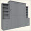 Lit escamotable avec tablettes de rangement et tiroirs Murphy-129743577-129743579