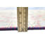 Tapis oriental bleu unique 7X9 One-of-a-Kind