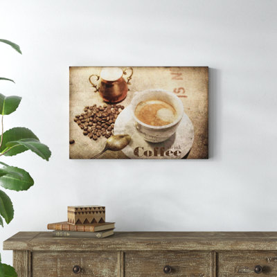 « coffee time », reproduction d’art sur toile tendue