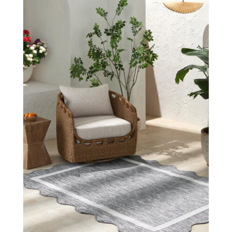 Skiles Machine Woven Rug, Rectangle 6'6.7" x 9'0.3"