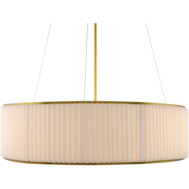 Lustre Oshae, Laiton, H 67,5 po x l 37,5 po x P 37,5 po