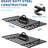 Heavy Duty Wall Mounted Storage Rack, Industrial Strength Storage Capacity Metal Shelving Unit with Hooks, Floating Shelves for Garage/Utility Room.