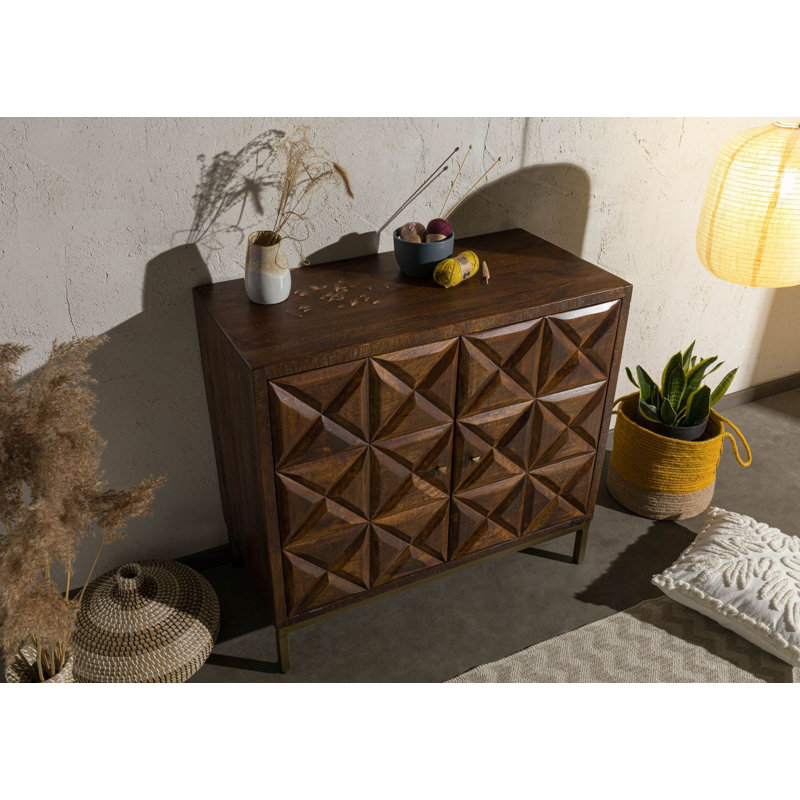 Solid Wood 94cm W Chest of Drawers
