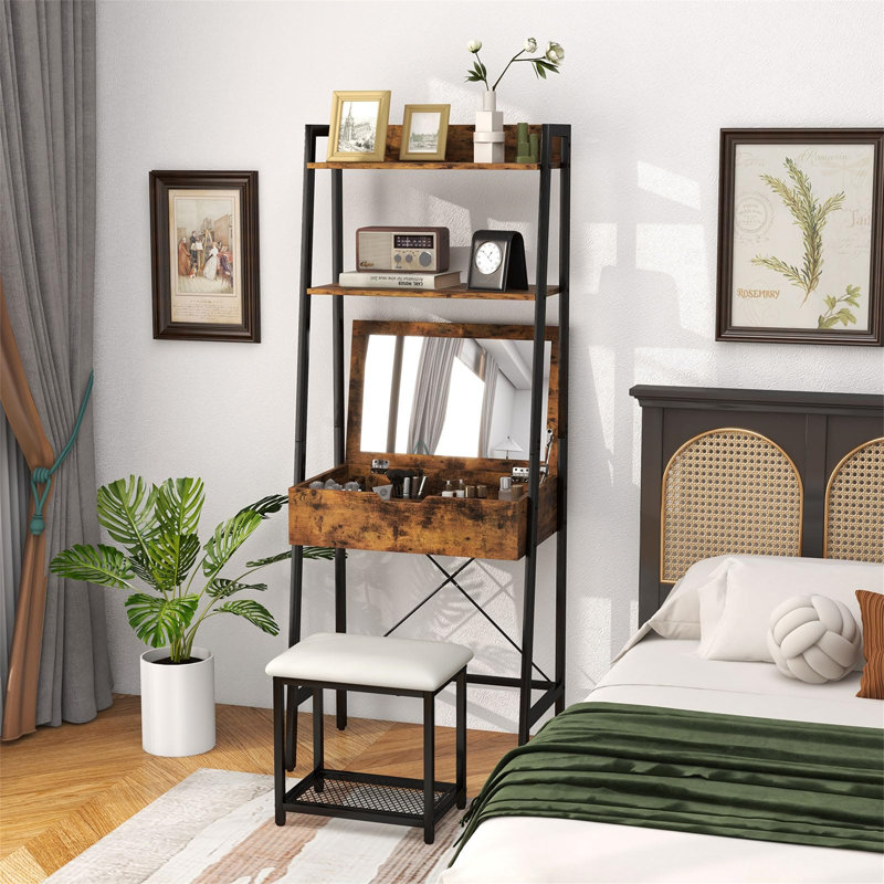 Anbal Dressing Table with Mirror