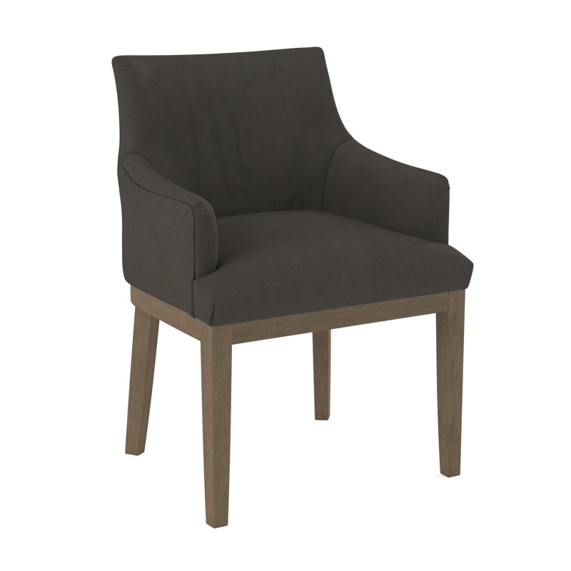 19'' H Upholstered Armchair, Weathered Gray, Evolution Smokey