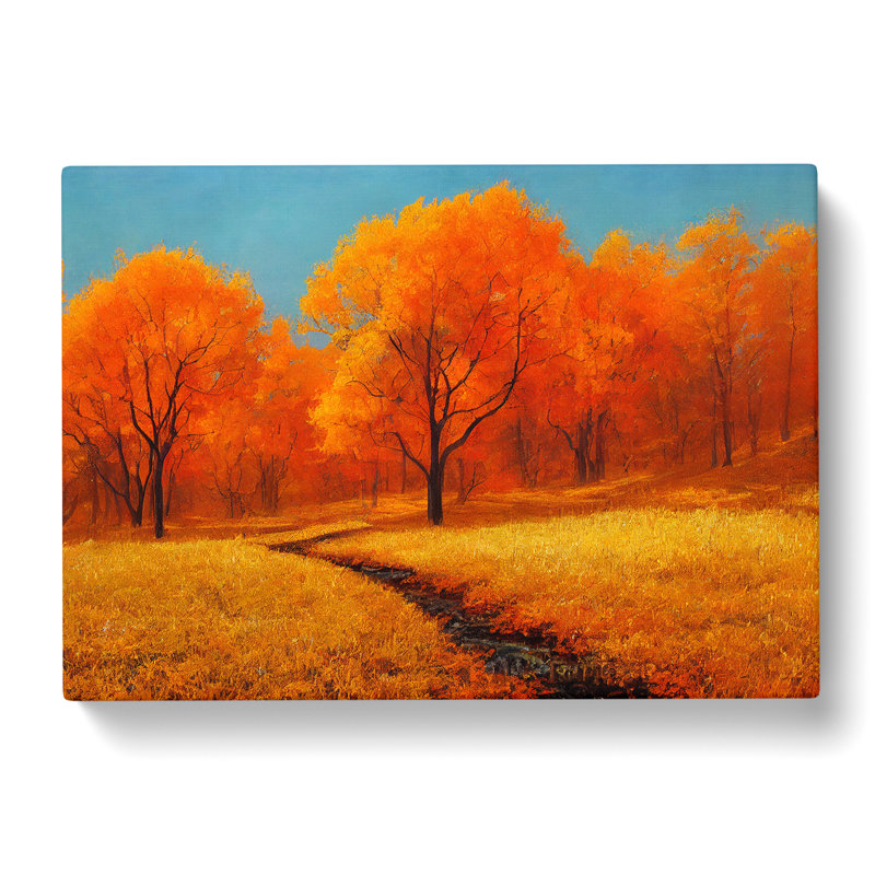 Effervescent Autumn Forest - Wrapped Canvas, 40cm H x 60cm W x 3cm D