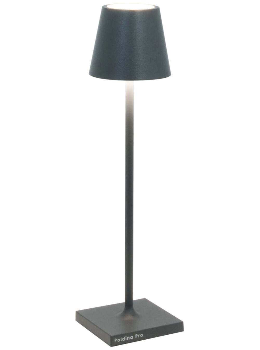 Poldina Bedside Lamp, Dark Gray