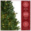 National Tree Company, First Traditions Collection, 4.5Ft Pre-Lit Artificial Linden Spruce Wrapped Tree, 150 Warm White LED Lights- UL-1680192416