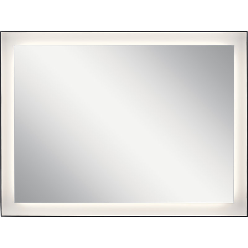 Miroir d'appoint Daliah, 31,5 po x 23,5 po, 860, Noir mat