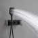 Single-Handle 2-Spray Of Rain Shower Head System Shower Faucet And Handheld Shower Kit In Matte Black(Valve Included)