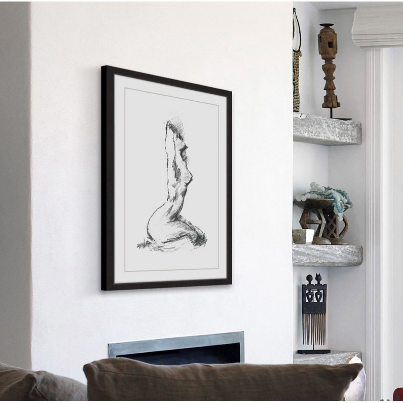 «Relaxed», reproduction encadrée, H 12 po x l 8 po x P 1,5 po