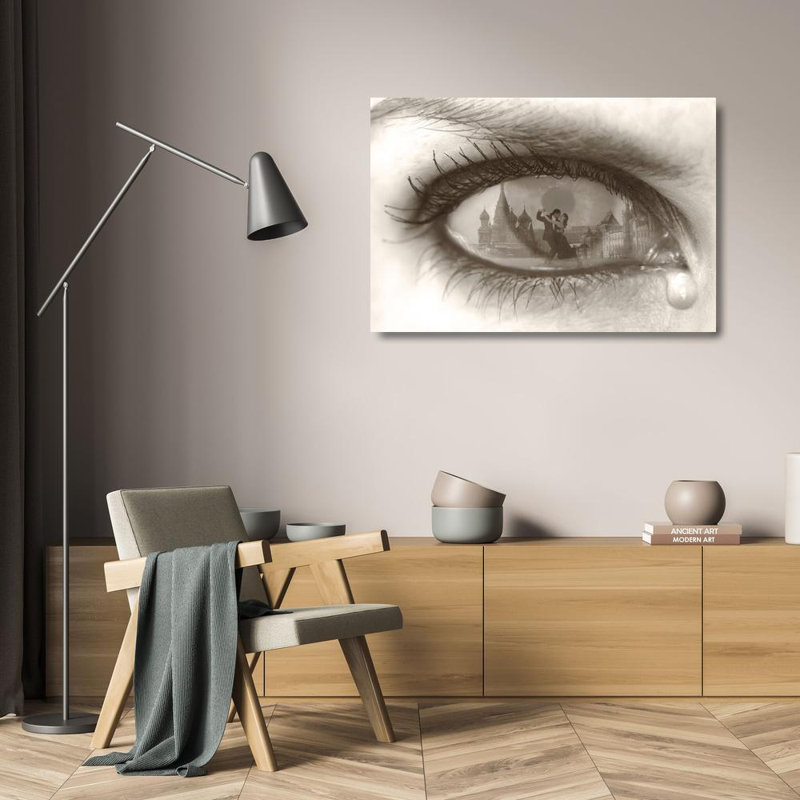 «Tearful Encounter», H 16 po x l 24 po