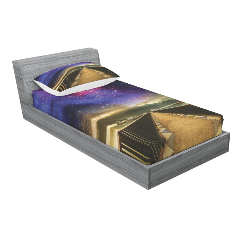 Microfiber Sheet Set, Twin Sheet Set with Fitted Sheet