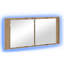 LED Bathroom Mirror Cabinet Washroom Mirror Storage Cupboard Organiser-293357310