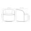 Fauteuil d'appoint pivotant RENO