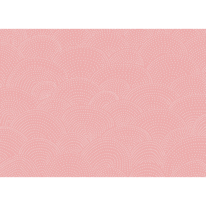 Polka Dots Wallpaper, Rose, Pre-Pasted