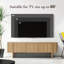 Meuble télé l 63 po avec rangement pour téléviseur de 70 po ou moins