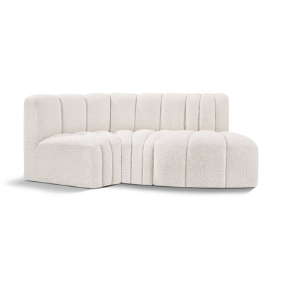 Hubertus Upholstered Curved Sectional Reversible