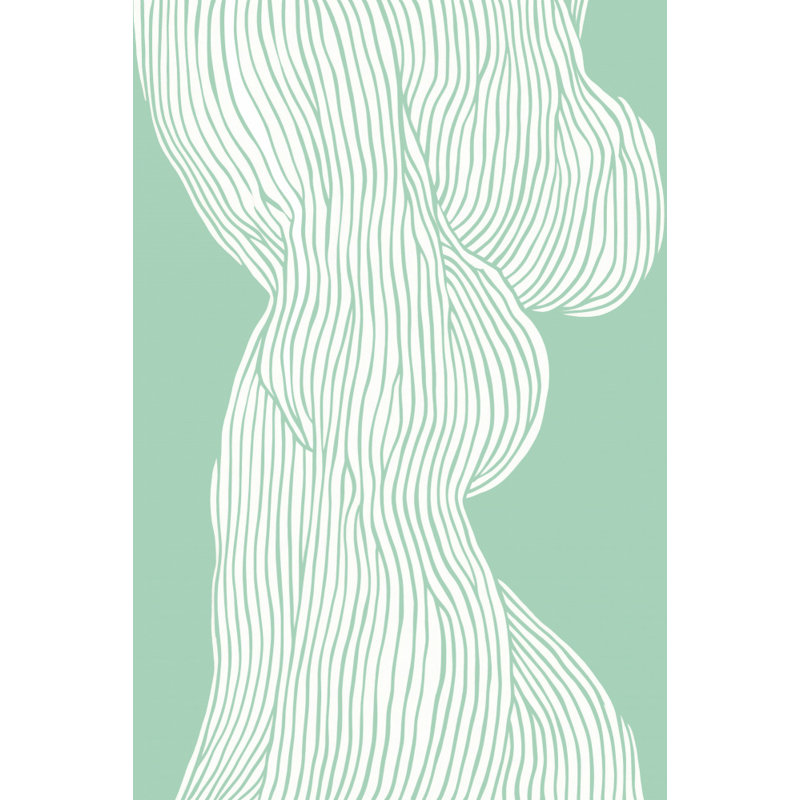 Fibers No 1, 50.8 cm H x 76.2 cm W, Green