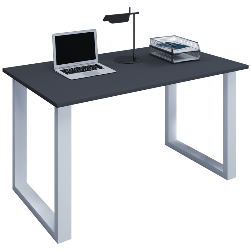 Raisha Writing Desk, Black/White, 76cm H x 110cm W x 50cm D