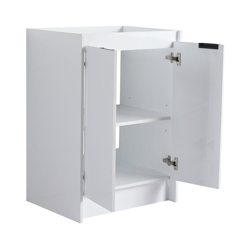 24" Freestanding Bathroom Vanity With Resin Sink