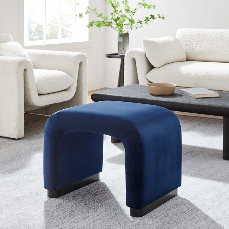 Tabouret d'appoint Modway Koda, Bleu minuit / noir