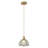 1-Copper transparent glass dimmable pendant light