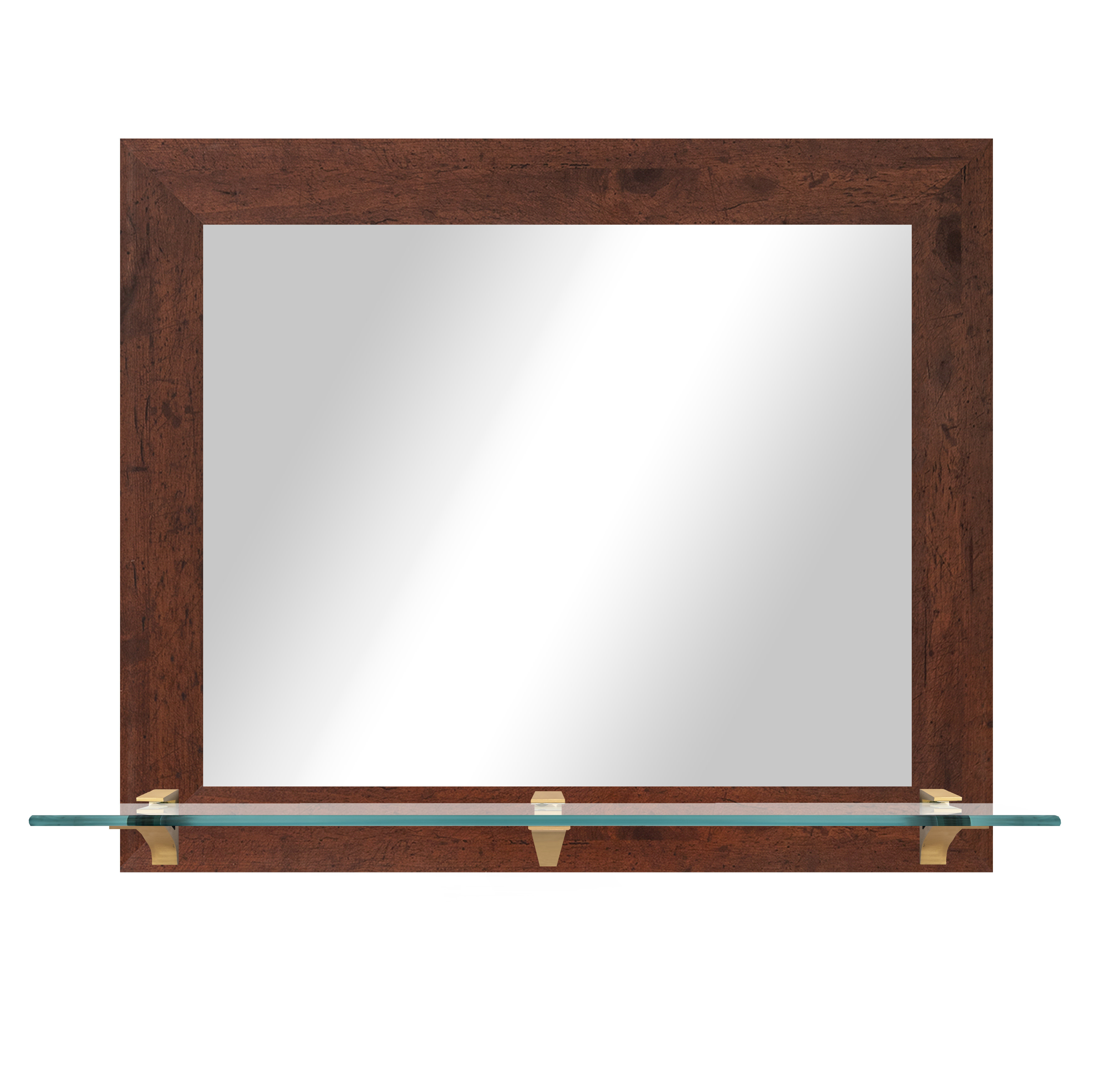 Latitude Run® Mirror with Glass Shelf - Wayfair Canada