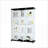 Cabinets, Modern Extra Large 4-Shelf Display Cabinet with Solid Wood, Easy Assembly | Black | Glass-632510865