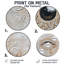 Mystical Boho Eye - Décoration murale ronde abstraite en métal-888442517