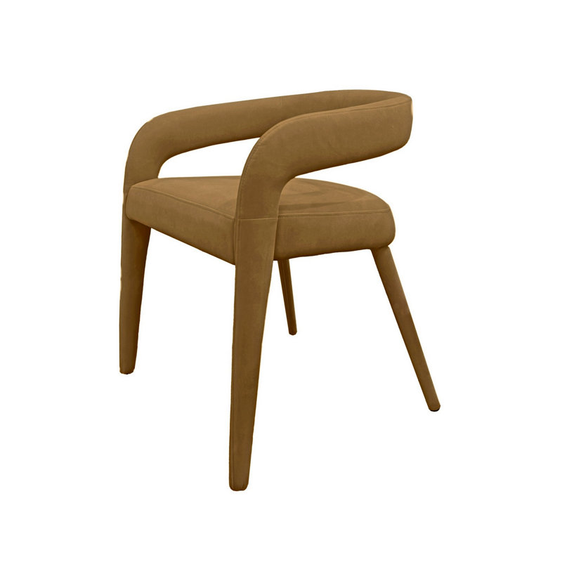 Fauteuil en métal Lukyan, Brun, Brun