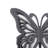 Wooden Butterfly Wall Plaque with Cutout Detail, Black-345732998