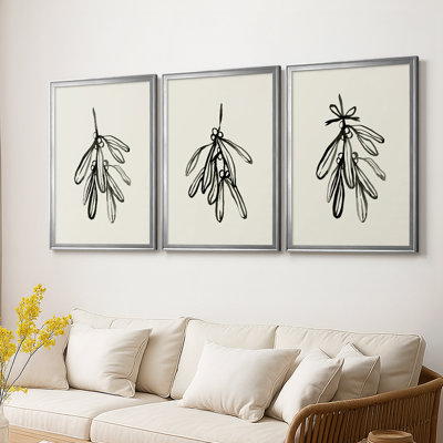 Mistletoe S croquis I - Toile tendue avec châssis sur mesure - 3 pièces