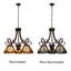 Grand lustre à 5 lumières au fini bronze antique de style victorien CHLOE Lighting LIAISON de 25 po de large