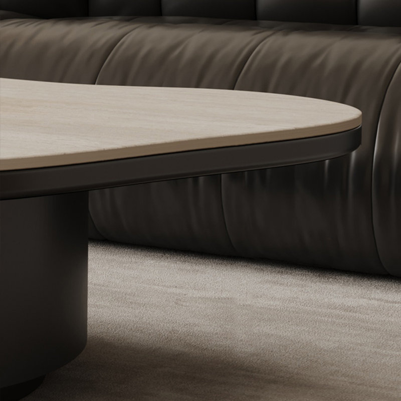 Italian-style minimalist coffee table set, 16.1" H x 47.2" L x 30.3" W