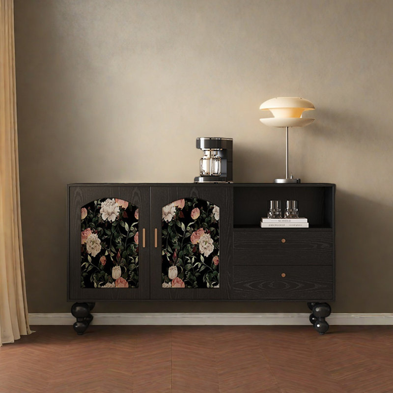 59.1'' Multi-functional Sideboard Buffet, Black