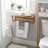 Larock Wood Accent Shelf with Towel Bar