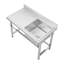 Wayfair Basics™ Arignote 600mm W Single Bowl Stainless Steel Farmhouse / Apron Kitchen Sink